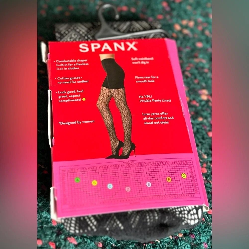 ‼️RARE‼️🎸SPANX🎸🔥NWT🔥HEART-TO-HEART TIGHT-END SHAPING TIGHTS in Very Black—A